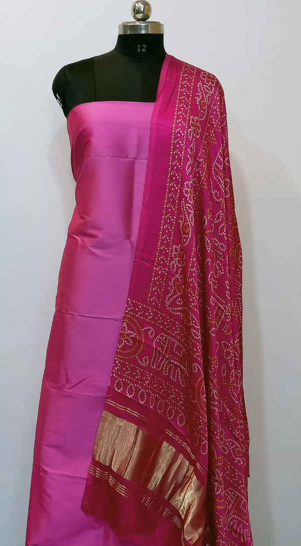 Banarasi Silk 3 pc Salwar Suit with Modal Silk Digital Print Dupatta
