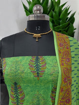 2 pc Kota Doria Hand Block Print Dress Material - Leheriya