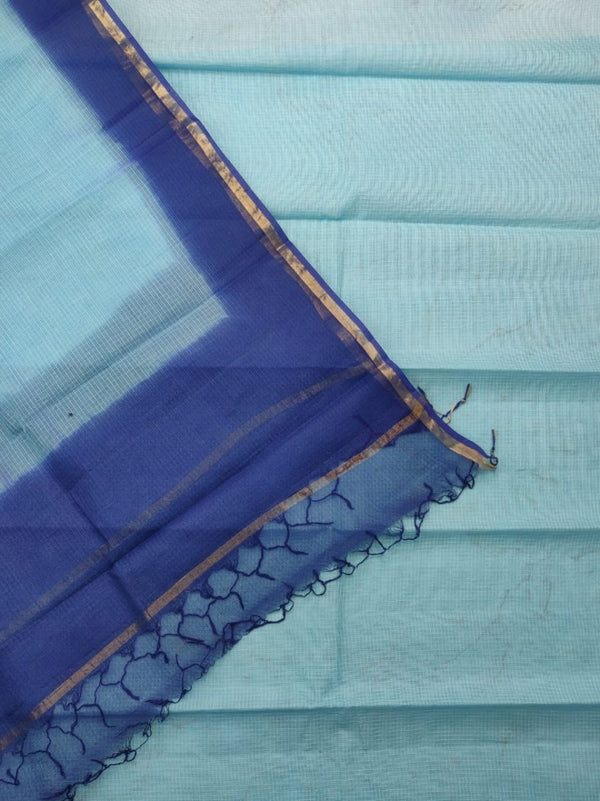 3 pc Pure Kota Doria Cotton Hand Dyed Salwar Suits - Leheriya