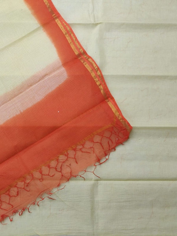 3 pc Pure Kota Doria Cotton Hand Dyed Salwar Suits - Leheriya