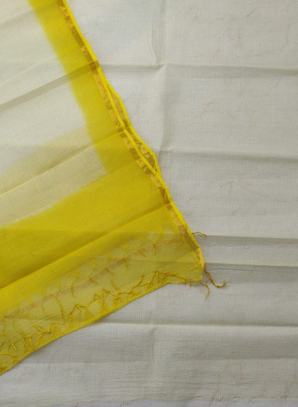 3 pc Pure Kota Doria Cotton Hand Dyed Salwar Suits - Leheriya