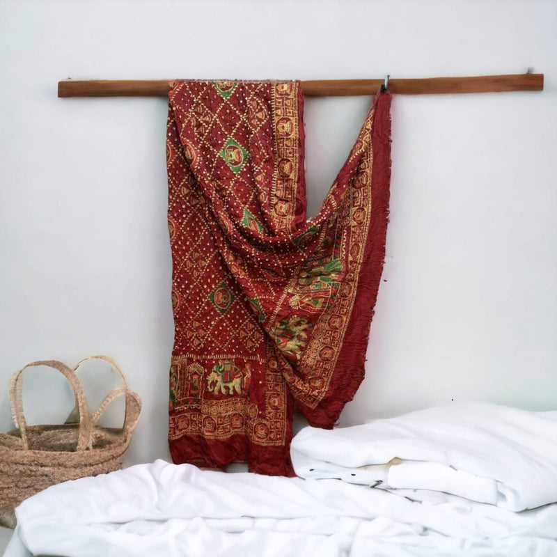 Banarasi Modal Silk Embroidery Bridal Dupatta
