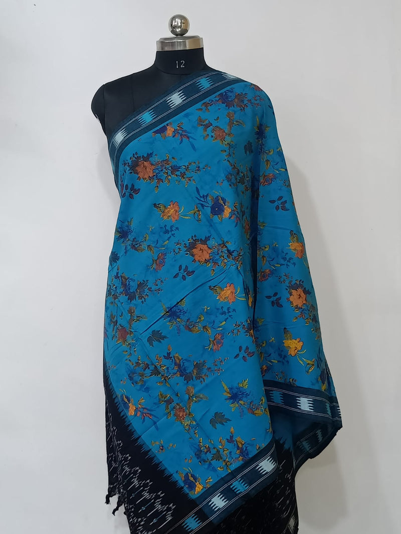 100% Pure Pochampally Cotton Ikat Dupatta