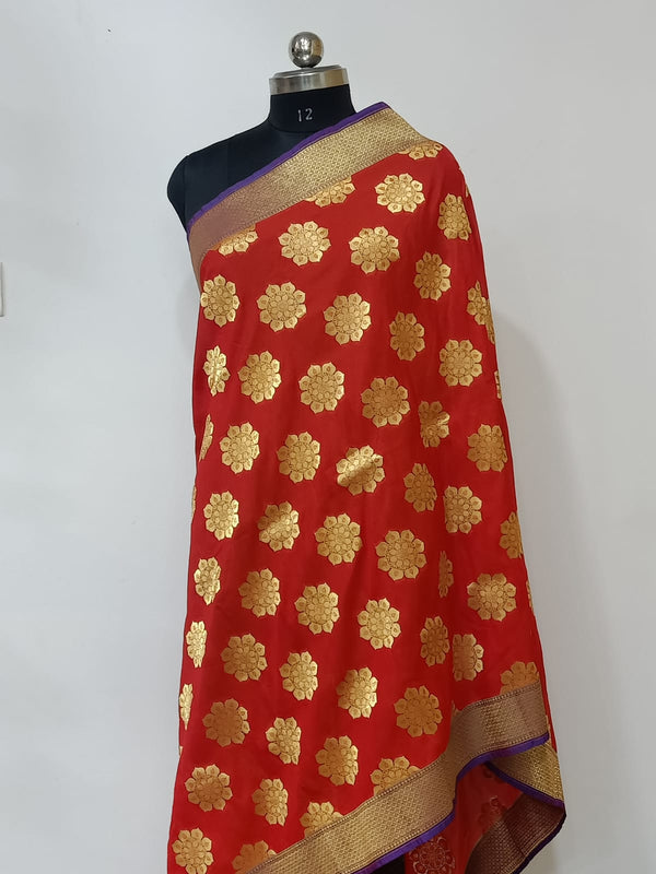 2.5 m Heavy Banarasi Brocade Silk Dupatta