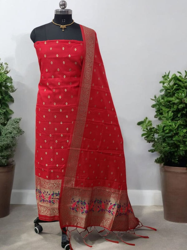 Banarasi 2 pc Paithani Salwar Suit