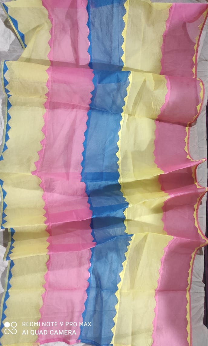 Applique Work Pure Cotton Dupatta - Leheriya