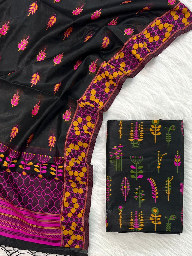 Banarasi Jamdani 3pc Salwar Suit