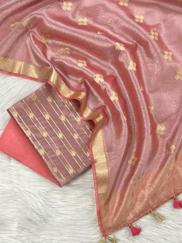 Banarasi Tissue Unstitched Salwar Suit
