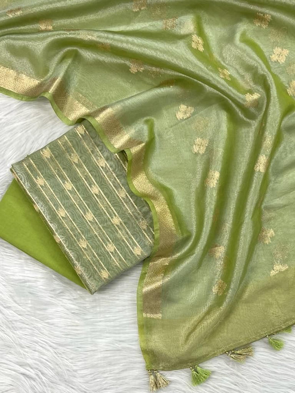 Banarasi Tissue Unstitched Salwar Suit