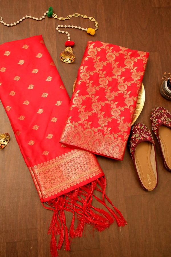 Banarasi 2 pc Paithani Salwar Suit - Leheriya