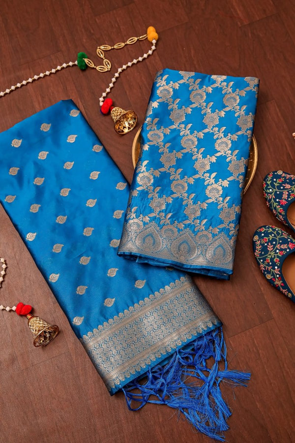 Banarasi 2 pc Paithani Salwar Suit - Leheriya