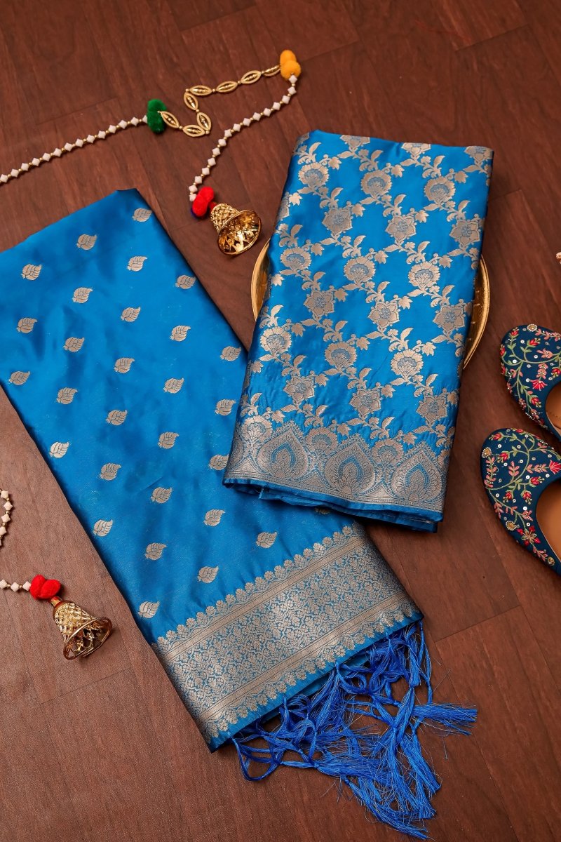 Banarasi 2 pc Paithani Salwar Suit - Leheriya