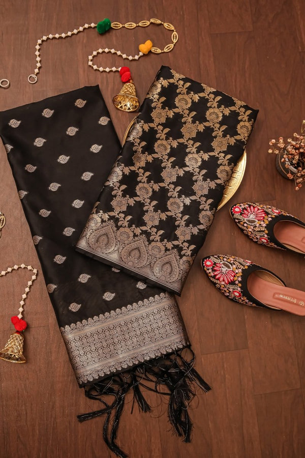 Banarasi 2 pc Paithani Salwar Suit - Leheriya