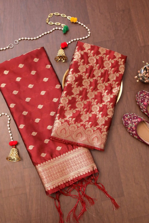 Banarasi 2 pc Paithani Salwar Suit - Leheriya