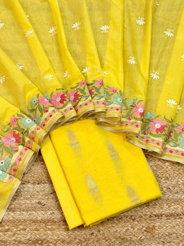 Banarasi 3 pc Salwar Suit - Leheriya