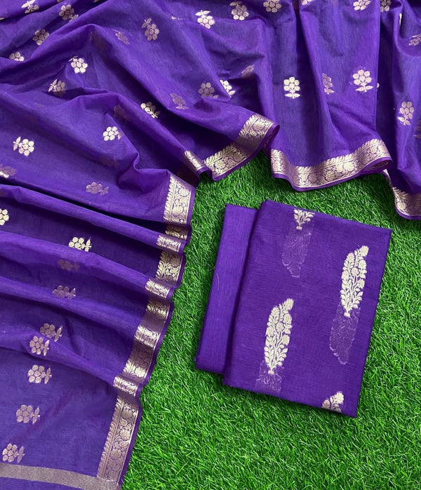 Banarasi 3 pc Salwar Suit - Leheriya