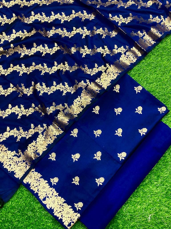 Banarasi 3 pc Salwar Suit - Leheriya