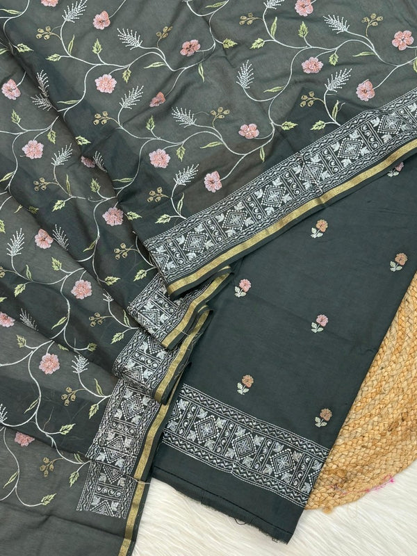 Banarasi 3 pc Salwar Suit - Leheriya