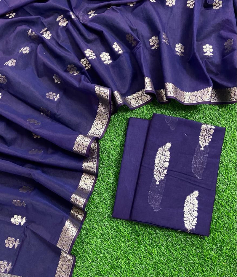 Banarasi 3 pc Salwar Suit - Leheriya