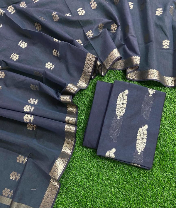 Banarasi 3 pc Salwar Suit - Leheriya