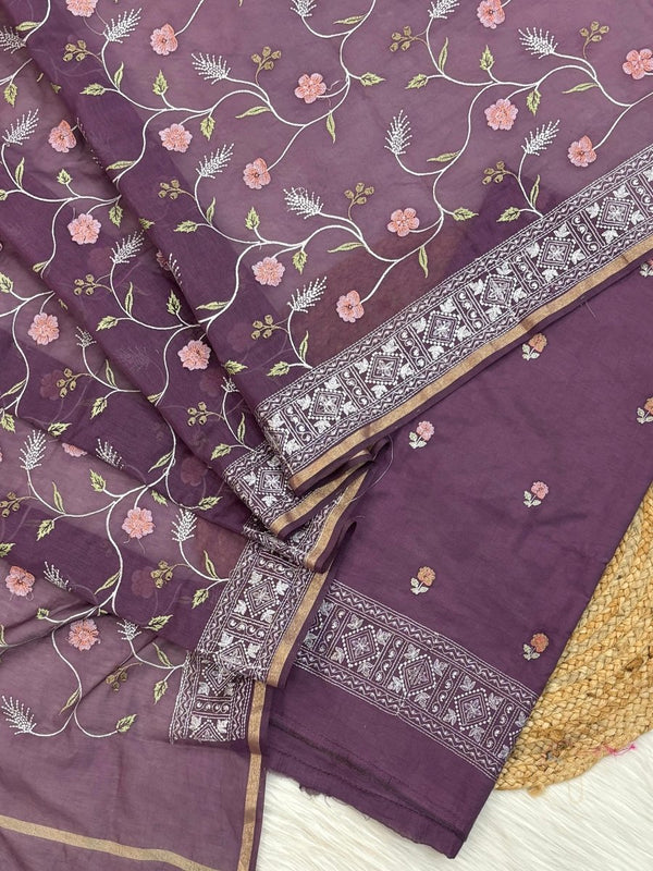 Banarasi 3 pc Salwar Suit - Leheriya