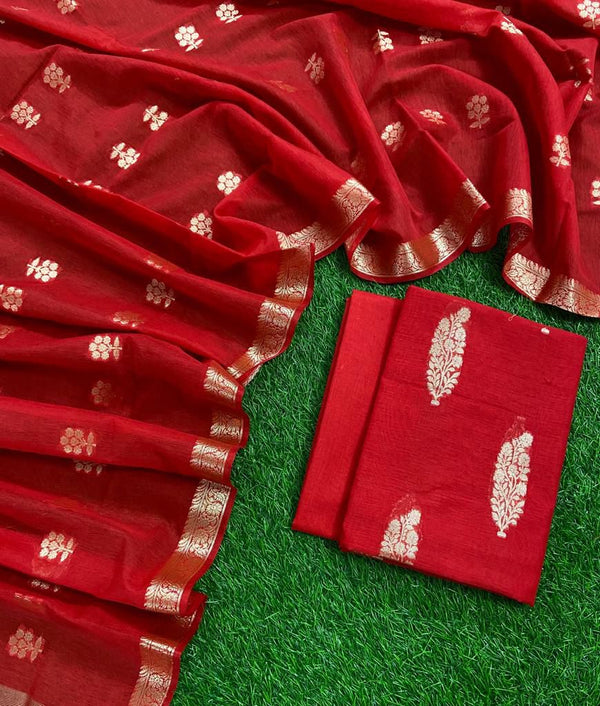 Banarasi 3 pc Salwar Suit - Leheriya