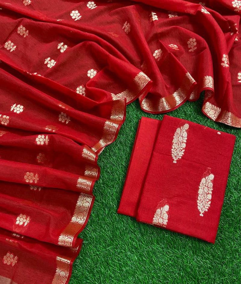 Banarasi 3 pc Salwar Suit - Leheriya