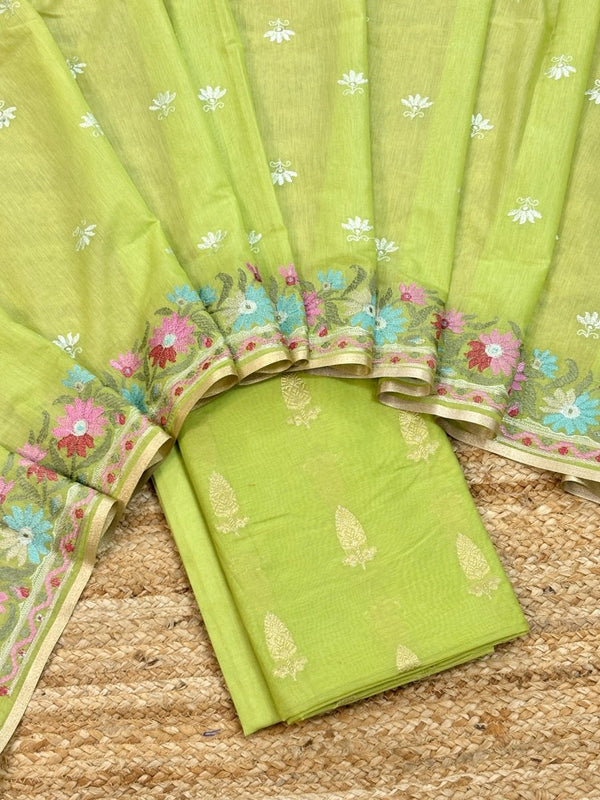Banarasi 3 pc Salwar Suit - Leheriya