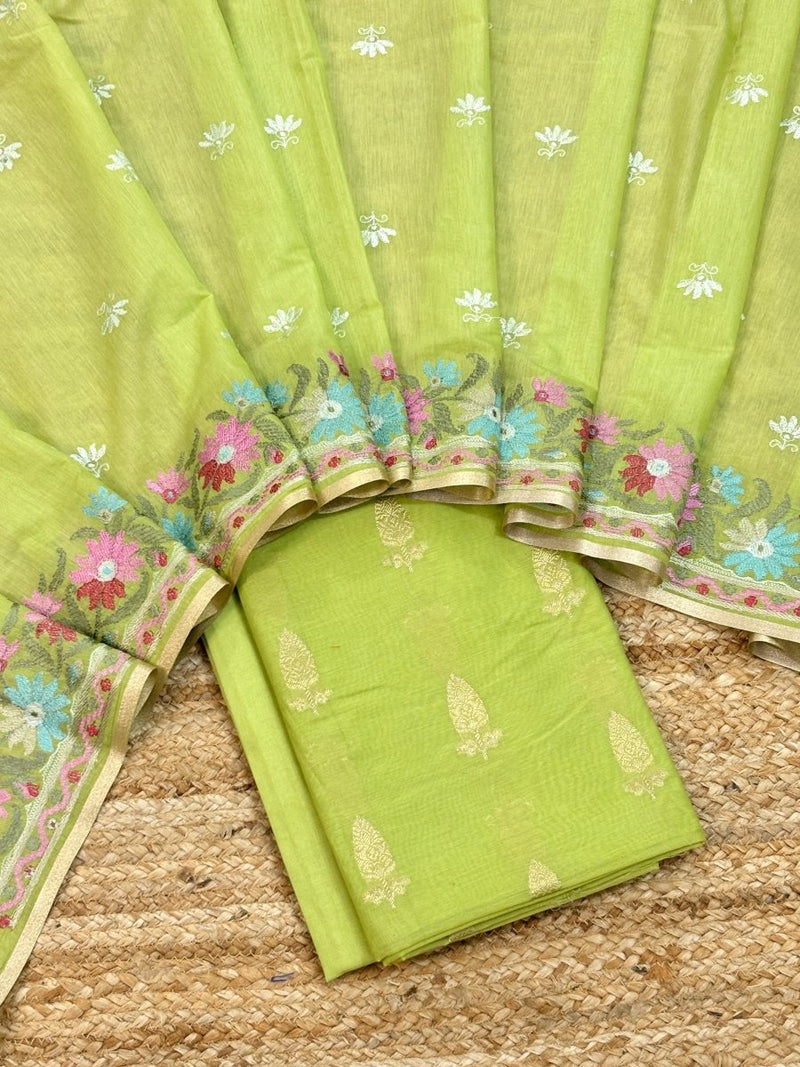 Banarasi 3 pc Salwar Suit - Leheriya