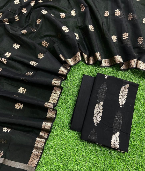 Banarasi 3 pc Salwar Suit - Leheriya