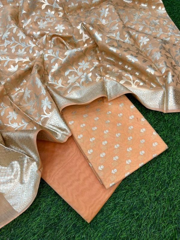 Banarasi 3 pc Salwar Suit - Leheriya
