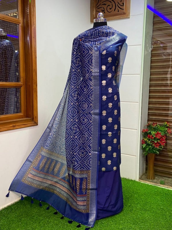 Banarasi 3pc Salwar Suit - Leheriya