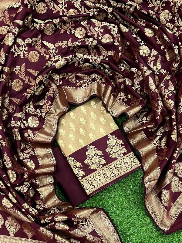 Banarasi 3pc Salwar Suit - Leheriya