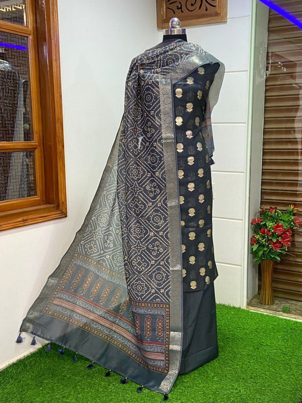 Banarasi 3pc Salwar Suit - Leheriya