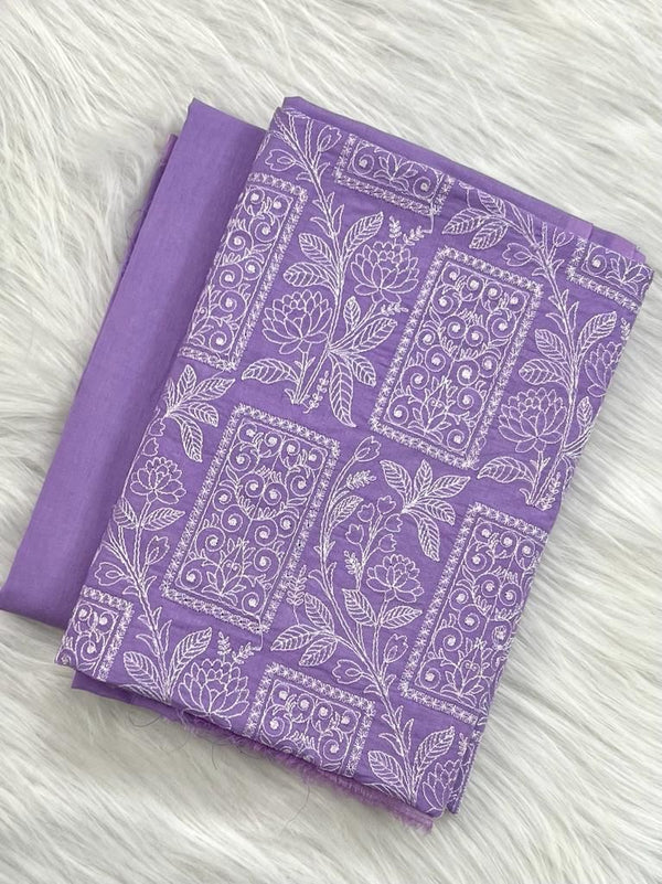 Banarasi Chanderi Salwar Suit - Leheriya