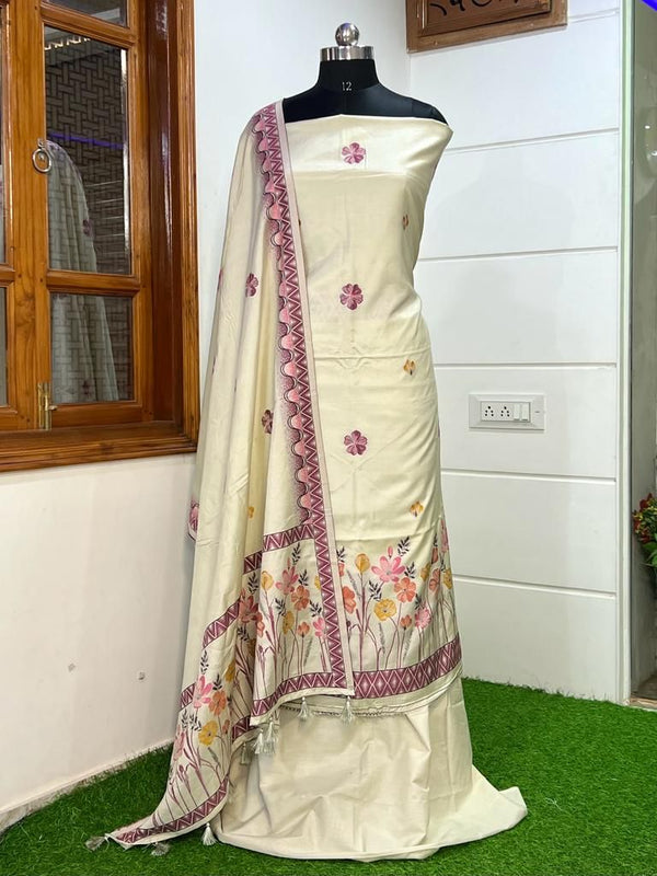 Banarasi Cotton Silk Salwar Suit - Leheriya