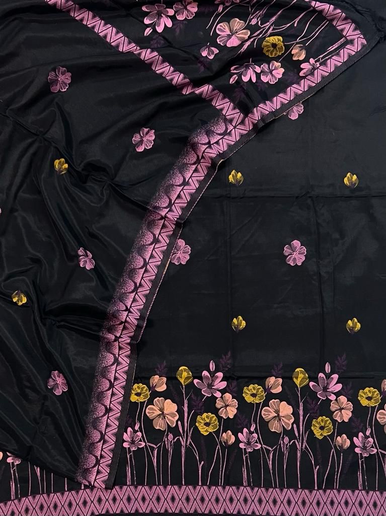 Banarasi Cotton Silk Salwar Suit - Leheriya