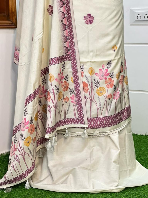 Banarasi Cotton Silk Salwar Suit - Leheriya