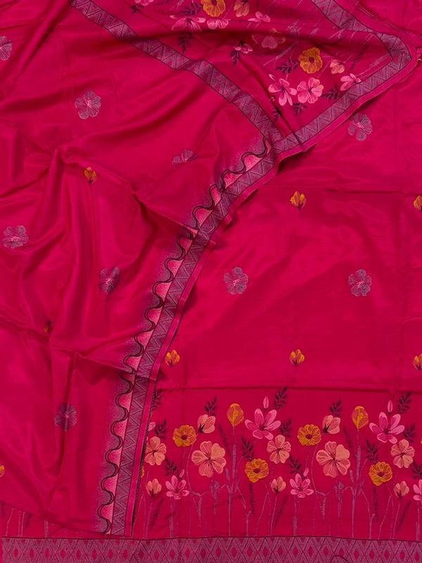 Banarasi Cotton Silk Salwar Suit - Leheriya