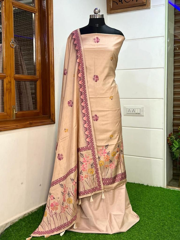 Banarasi Cotton Silk Salwar Suit - Leheriya
