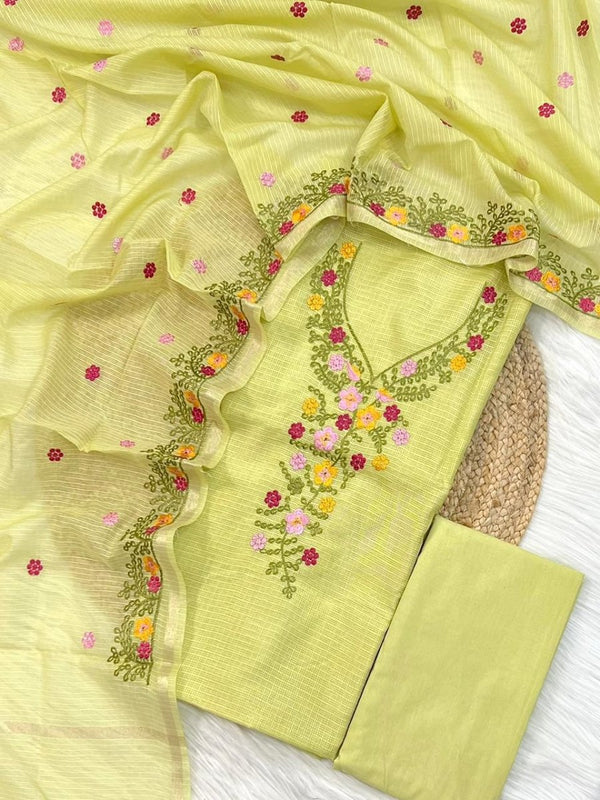 Banarasi Kota Checks Salwar Suit - Leheriya