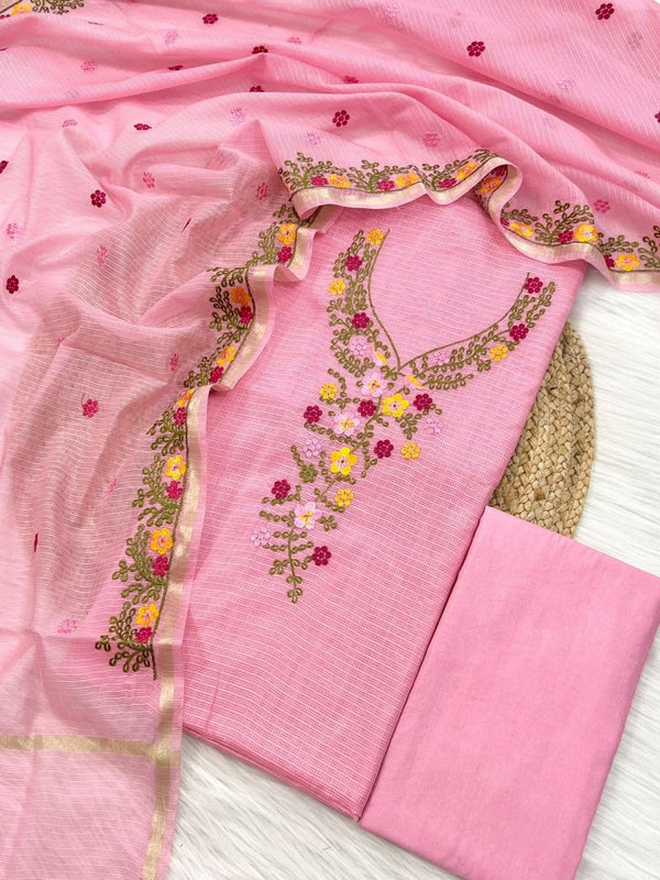 Banarasi Kota Checks Salwar Suit - Leheriya