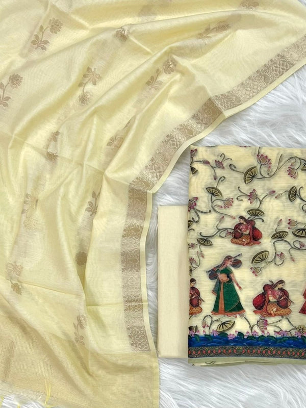 Banarasi Pichwai Salwar Suit - Leheriya