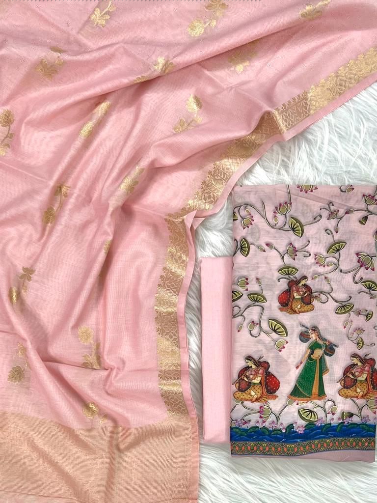 Banarasi Pichwai Salwar Suit - Leheriya