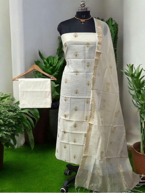 Banarasi Salwar Suit Material - Leheriya