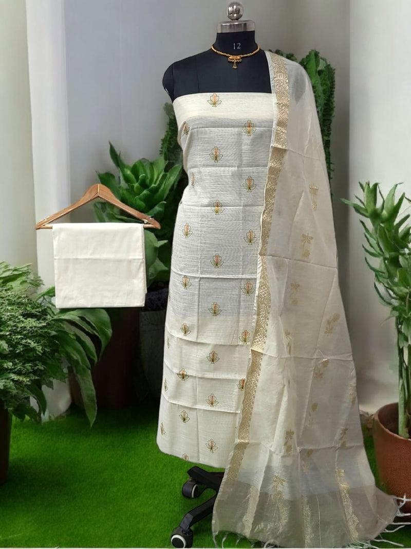 Banarasi Salwar Suit Material - Leheriya