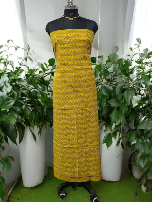 Bandhani dupatta & Ajrakh Fusion 2 pc Salwar Suit - Leheriya