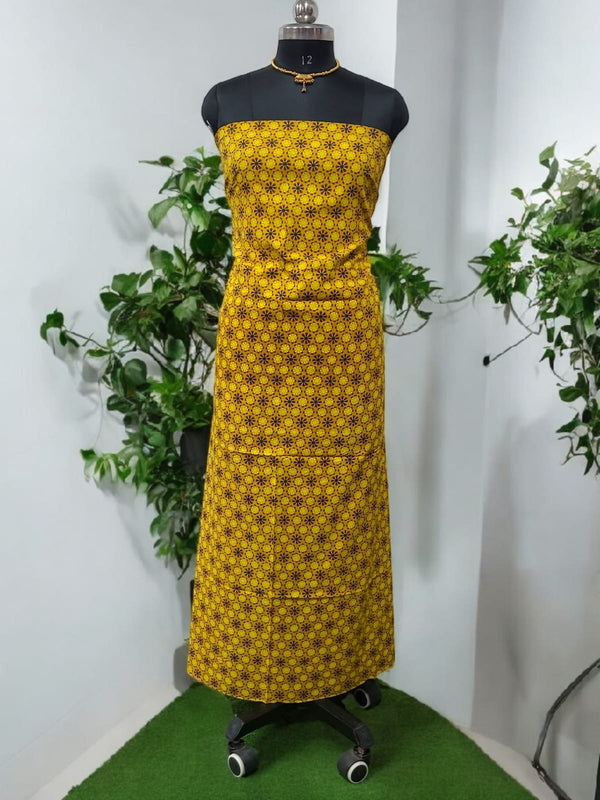 Bandhani dupatta & Ajrakh Fusion 2 pc Salwar Suit - Leheriya