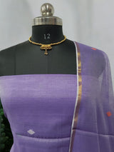 Bengal Handwoven Jamdani 2 pc Muslin Unstitched Salwar Suit - Leheriya