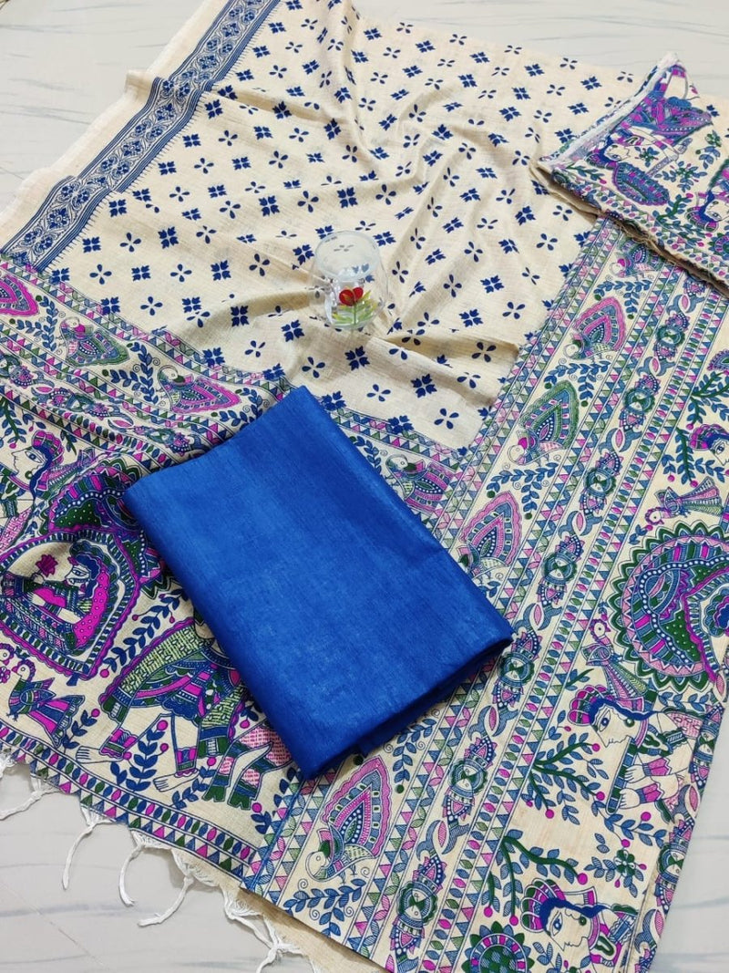 Bhagalpur Cotton Kalamkari Salwar Suit - Leheriya
